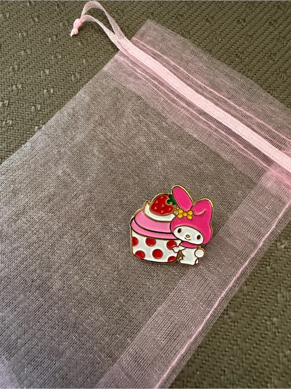 Sanrio My Melody Pink Cupcake Enamel Pin